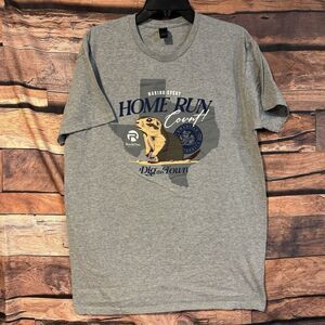 Amarillo Sod Poodles MiLB Baseball L T-Shirt Texas Mascot Prarie Dog Gray Tee